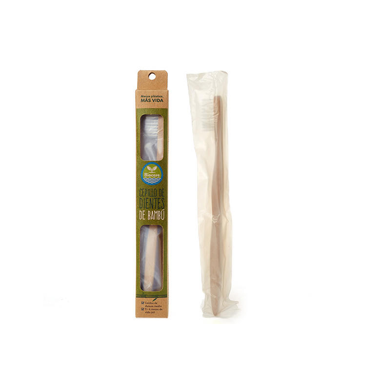 100% Natural Customized Box Packaging Bamboo Toothbrush