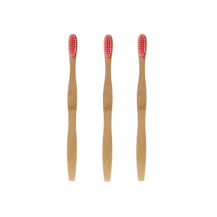 Wholesale Handle Soft Nylon Bristle Bamboo Toothbrush Wave Personal Toothbrush Design