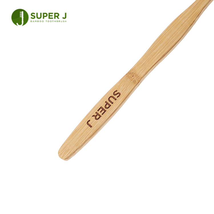Biodegradable Toothbrush Private Label Custom Logo Personalized Charcoal Bamboo Toothbrush Medium Bristle