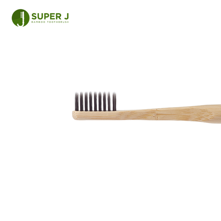 Eco-friendly Natural Private Label Bristle Gray Organic Bamboo Toothbrush Biodegradable